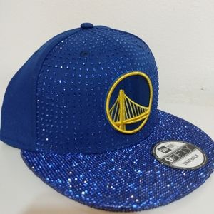 Custom crystal Golden State snapback
